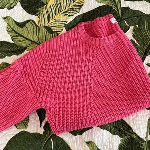 Vineyard Vines Pink Space Dyed Bonfire Pullover Sweater